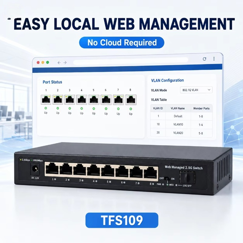 8 Ports 2.5Gb Managed Switch w - Sfp+ 10G Managed Switch 8 Port ulasan dan harga