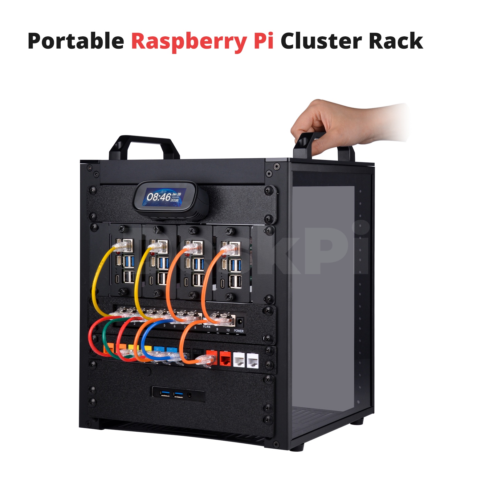 DeskPi RackMate T1/2 Plus Rack - Deskpi Super6C ulasan dan harga